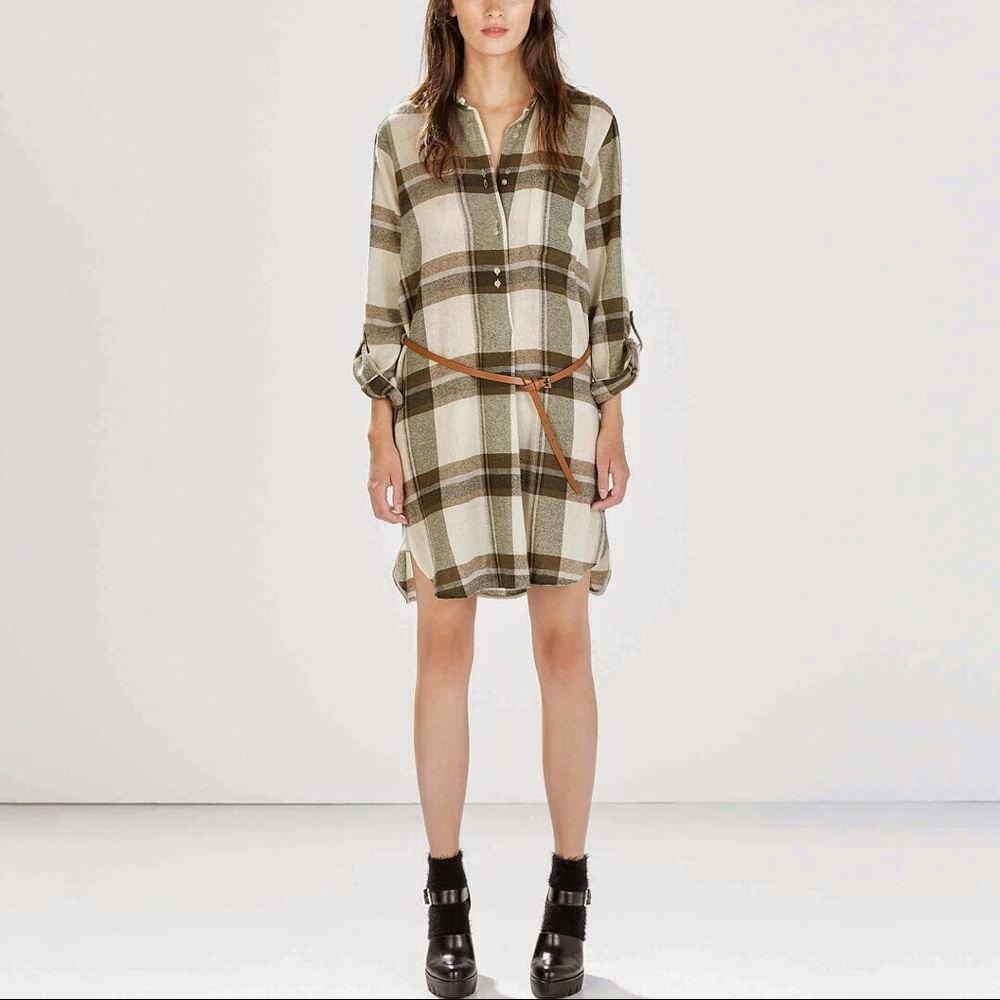 🎈Zara Basics🎈 plaid dress